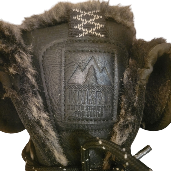 SOREL STYLE KNKRT - Womans Waterproof Black Fur Trimmed Winter Boots Size 8 - Picture 2 of 8